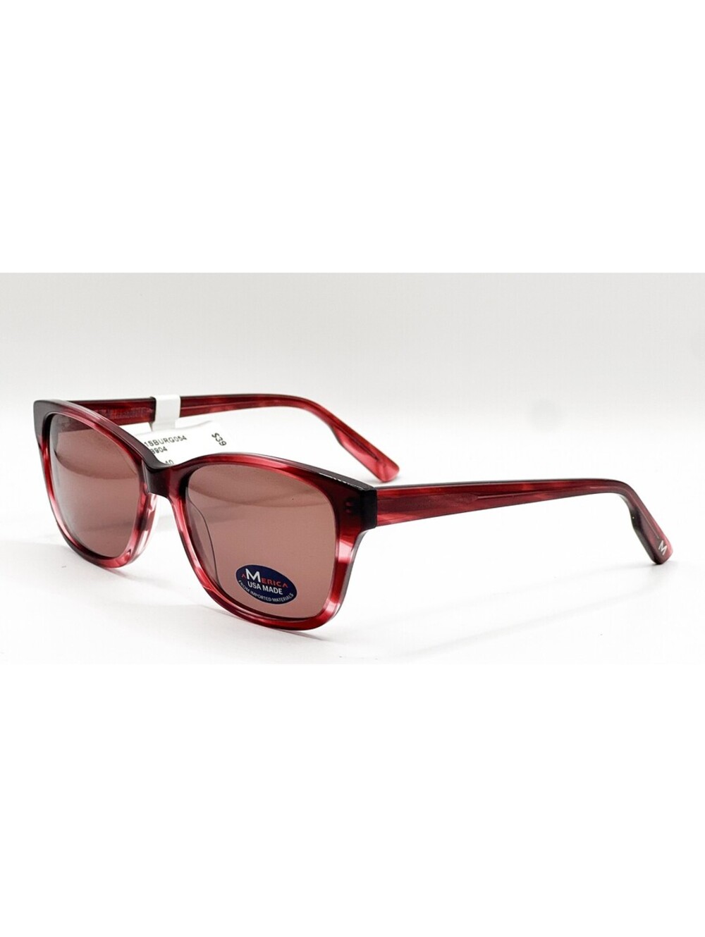NEW AMERICA MU401 BURG BURGUNDY AUTHENTIC SUNGLASSES 54-15